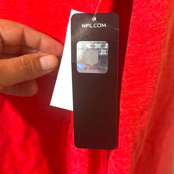 Unisex Licensed NFL Team Apparel Red & White 49ers Crew Neck Top sz L NEW NWT - Picture 5 of 9